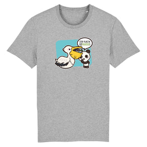 pandoo Stanley/Stella Rocker - DTG T-Shirt Stop Plastik aus Bio-Baumwolle | Unisex | Pelikan
