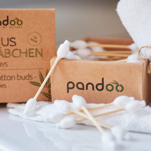 pandoo Wattestäbchen Wattestäbchen für Kinder und Babys mit Sicherheitskopf