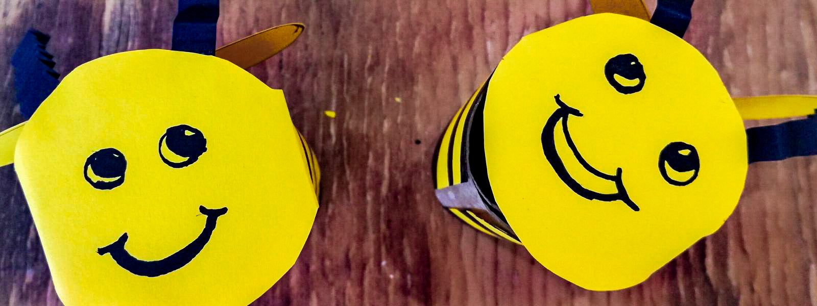 Bienen basteln für Kinder
