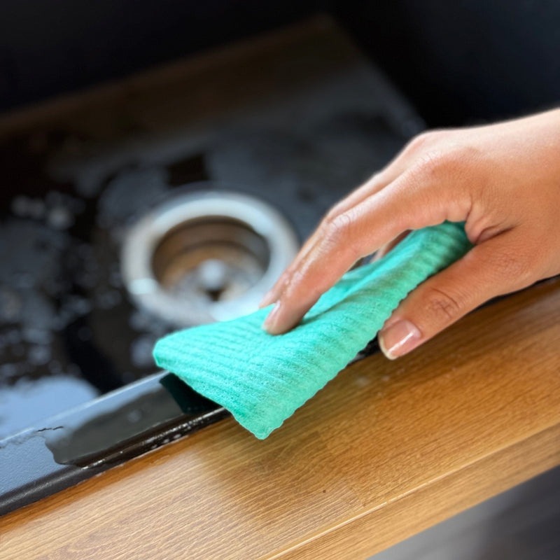 pandoo Schwammtuvh Schwammtücher 3er-Set – waschbar, saugstark & plastikfrei