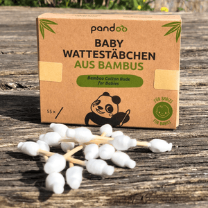 pandoo Wattestäbchen Wattestäbchen für Kinder und Babys mit Sicherheitskopf
