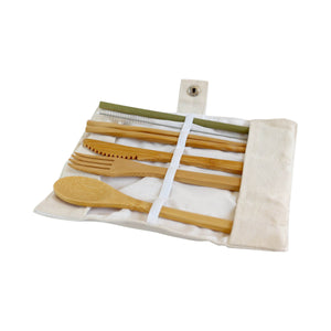 pandoo Bambus Picknick und Reise Besteck-Set