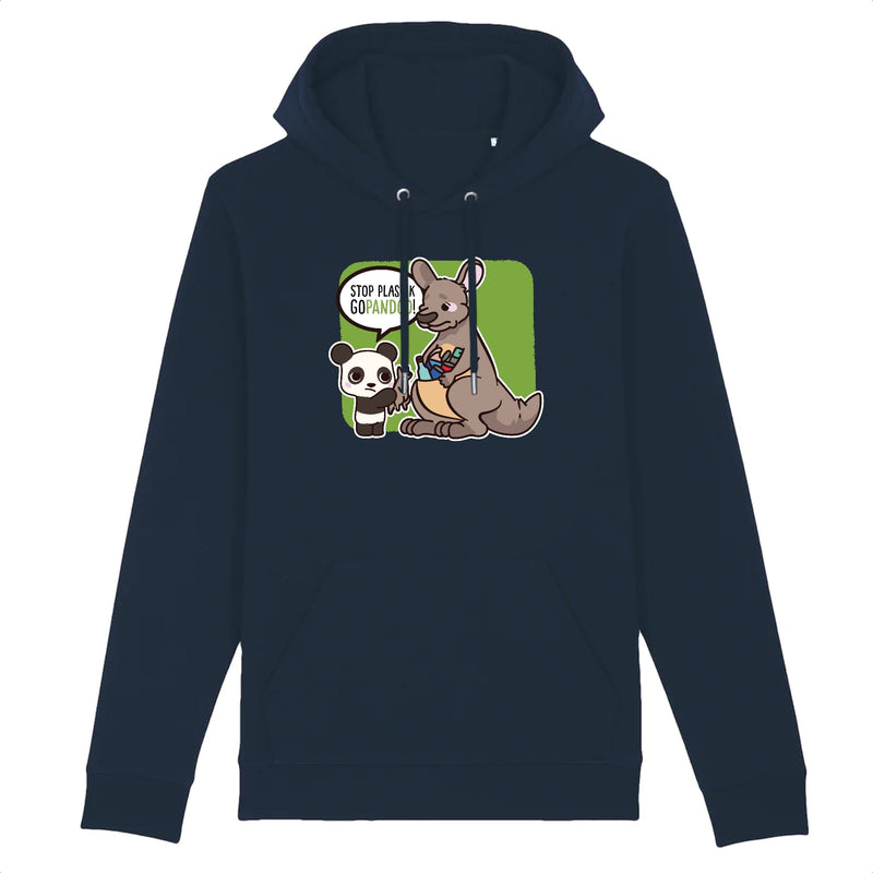 pandoo Hoodie - CRUISER - Stanley - DTG Hoodie Stop Plastik aus Bio-Baumwolle | Unisex | Känguru