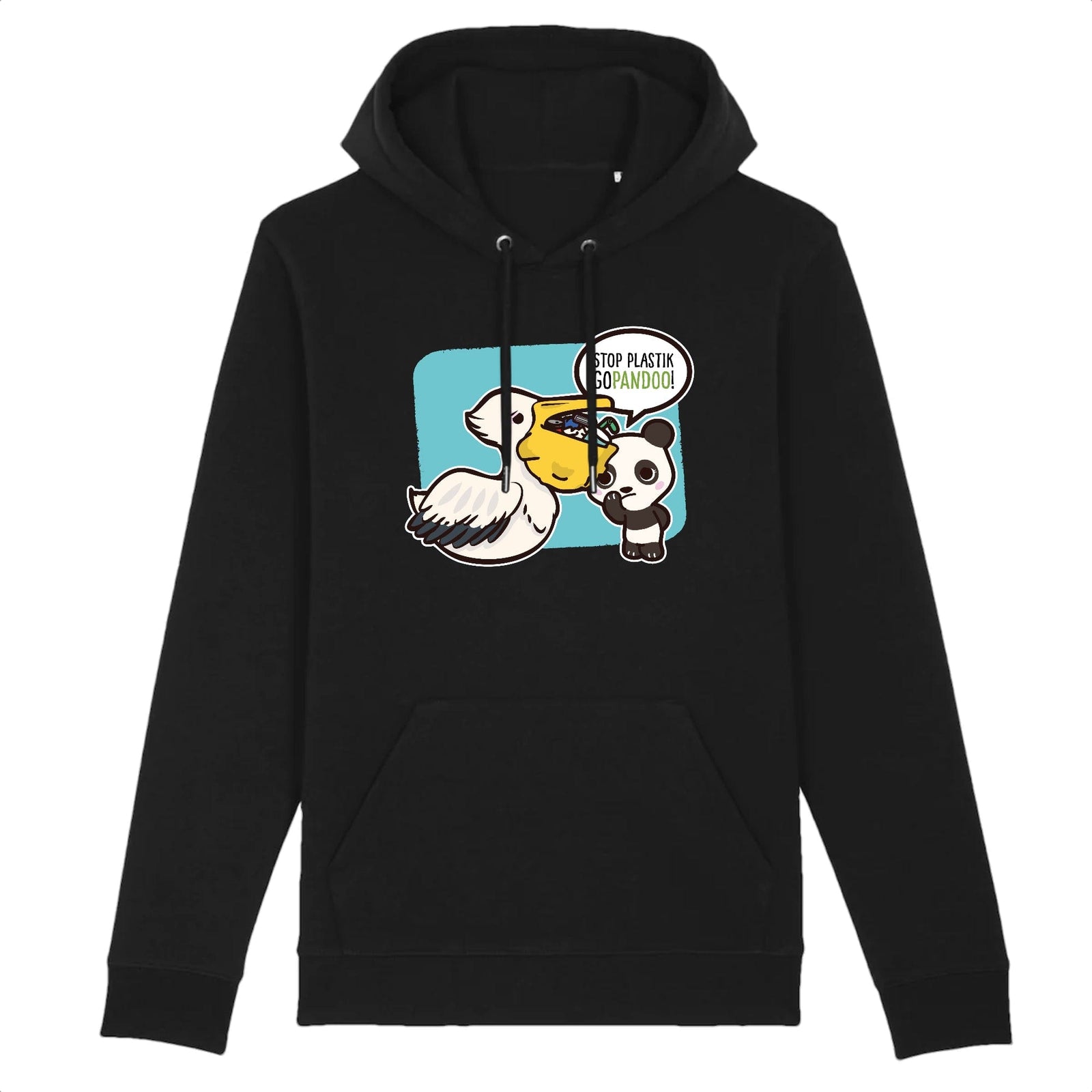 pandoo Hoodie - CRUISER - Stanley - DTG Hoodie Stop Plastik aus Bio-Baumwolle | Unisex | Pelikan