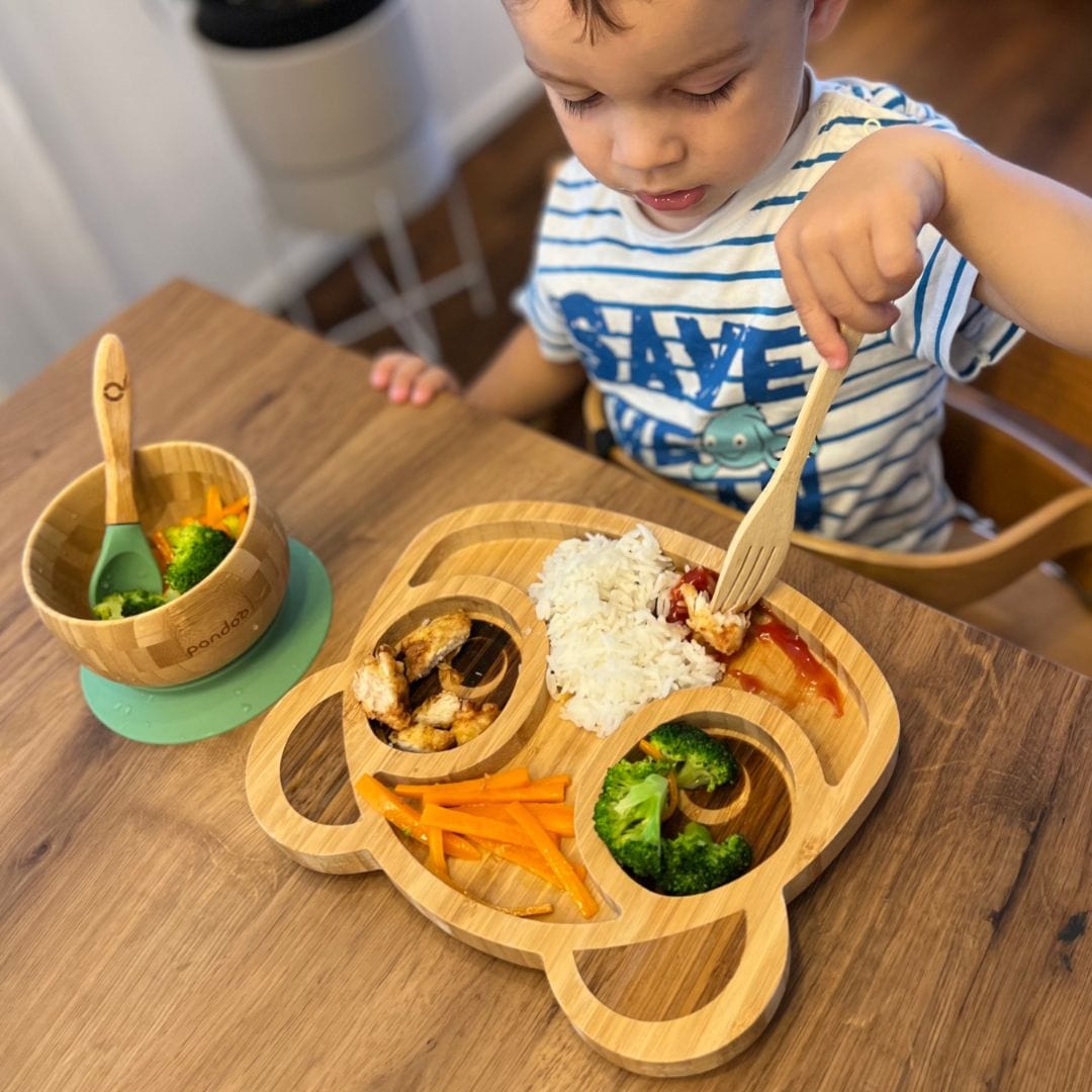 pandoo Kindergeschirr Set aus Bambus