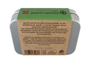 pandoo Seifendose Seifendose aus Aluminium mit Abtropfgitter