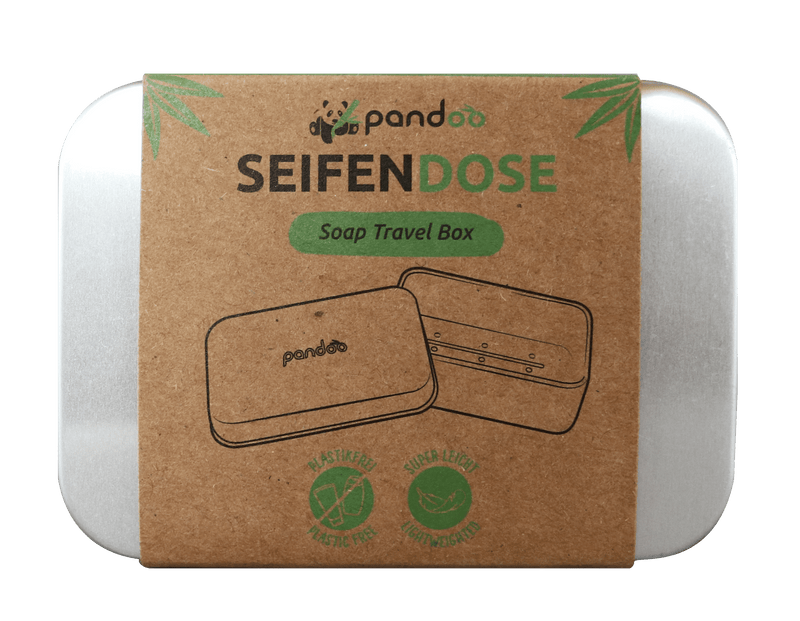 pandoo Seifendose Seifendose aus Aluminium mit Abtropfgitter