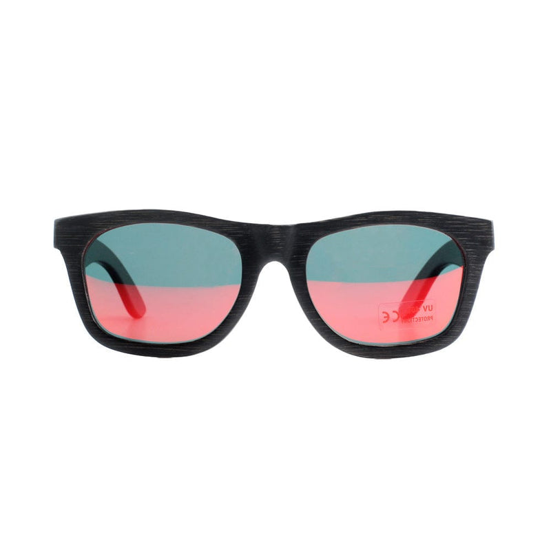 pandoo Sonnenbrille Bambus Sonnenbrille Unisex | polarisiert | UV400 | Blau | Türkis | Orange