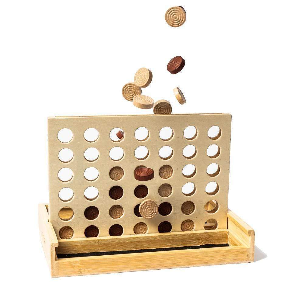 pandoo Spiel Vier Gewinnt aus Bambus
