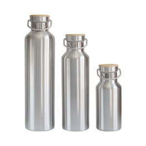 pandoo Trinkflasche Wiederverwendbare Edelstahl Trinkflasche | mit oder ohne Isolierung