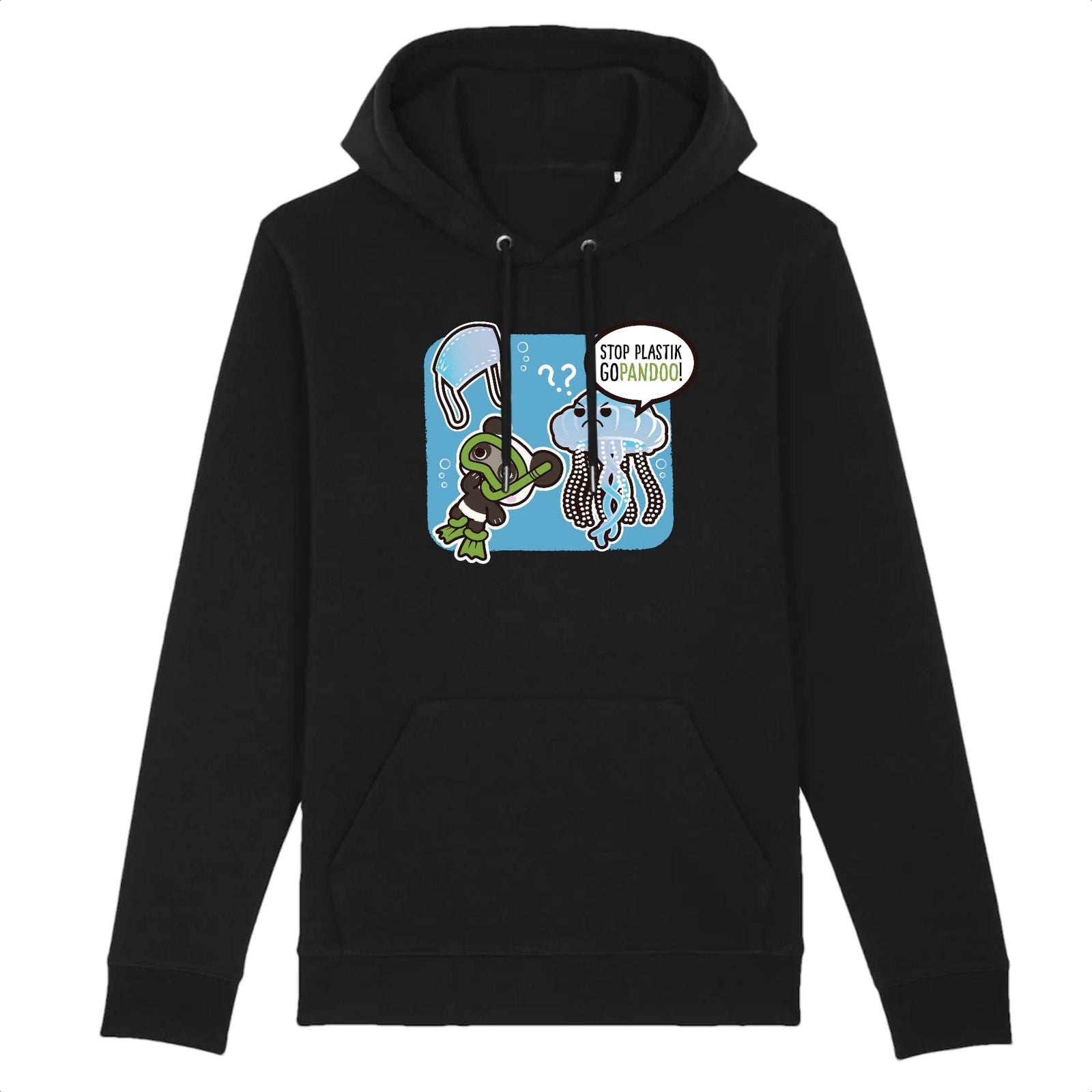 T-Pop Hoodie - CRUISER - Stanley - DTG Hoodie Stop Plastik aus Bio-Baumwolle | Unisex | Qualle