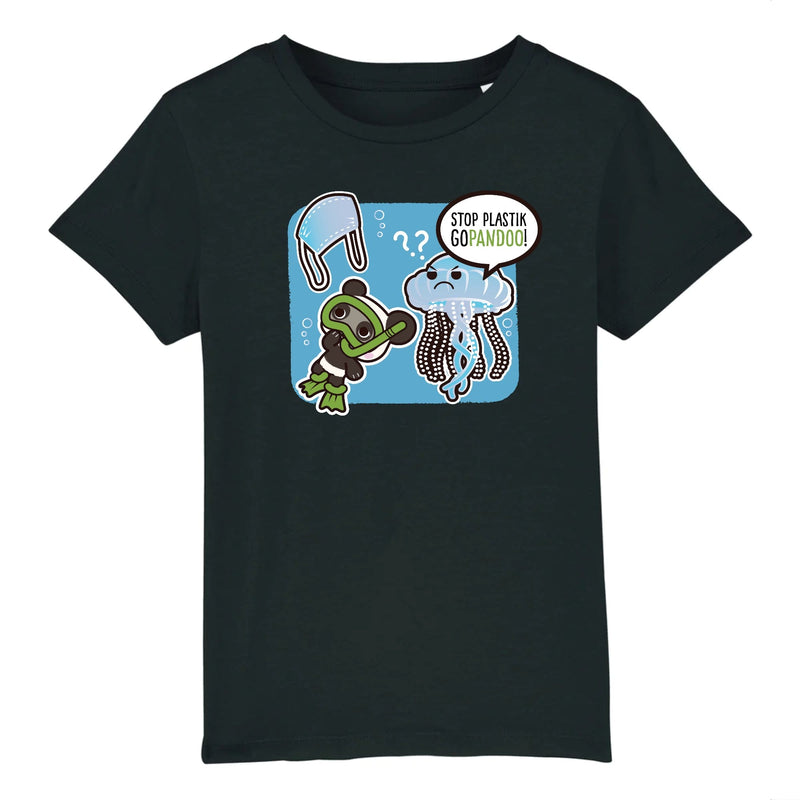 T-Pop T-shirt Enfant BIO - Mini Creator - DTG Kinder T-Shirt | Shirt aus Bio-Baumwolle | Unisex | Qualle